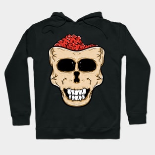 Skull head with brain Hoodie